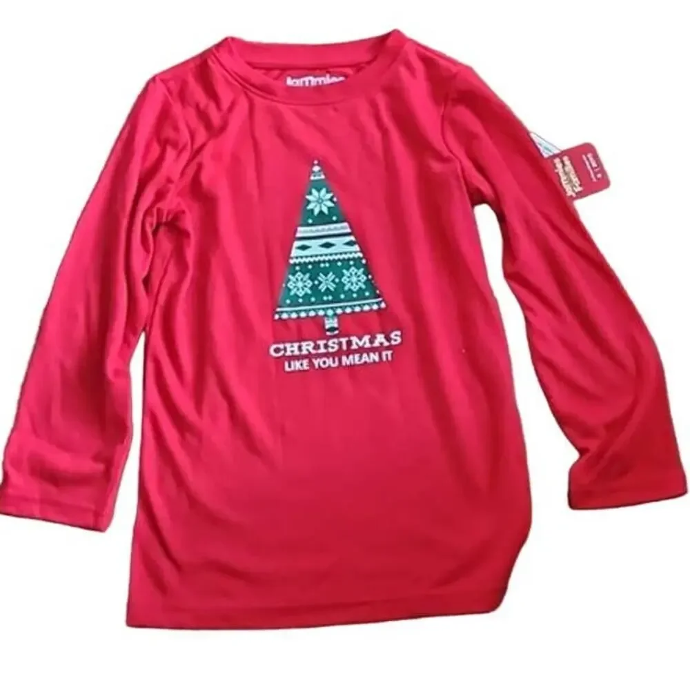 Jammies for Your Families Boys Red Christmas Pajama Set - Size 4 NWT
